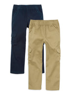 Boys Pull-On Cargo Pant, 2-Pack, Sizes 4-18