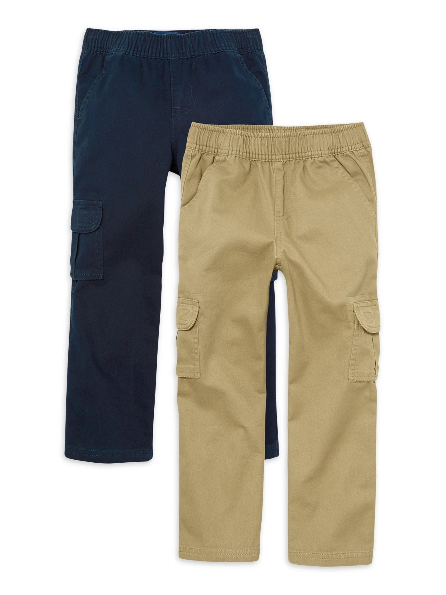 Boys Pull-On Cargo Pant, 2-Pack, Sizes 4-18