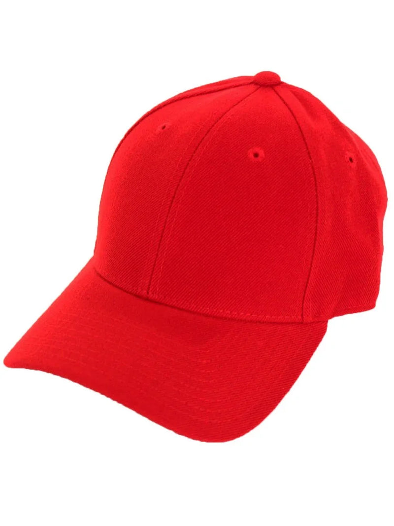 SLM Men'S Fitted Blank Curved Brim Baseball Hat Cap